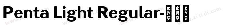 Penta Light Regular字体转换